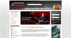 Desktop Screenshot of percussionmusiconline.com